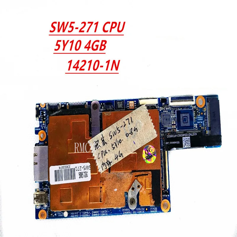 

14210-1N for ACER SW5-271 laptop motherboard SW5-271 CPU 5Y10 4GB 448.03E07.001N tested good free shipping