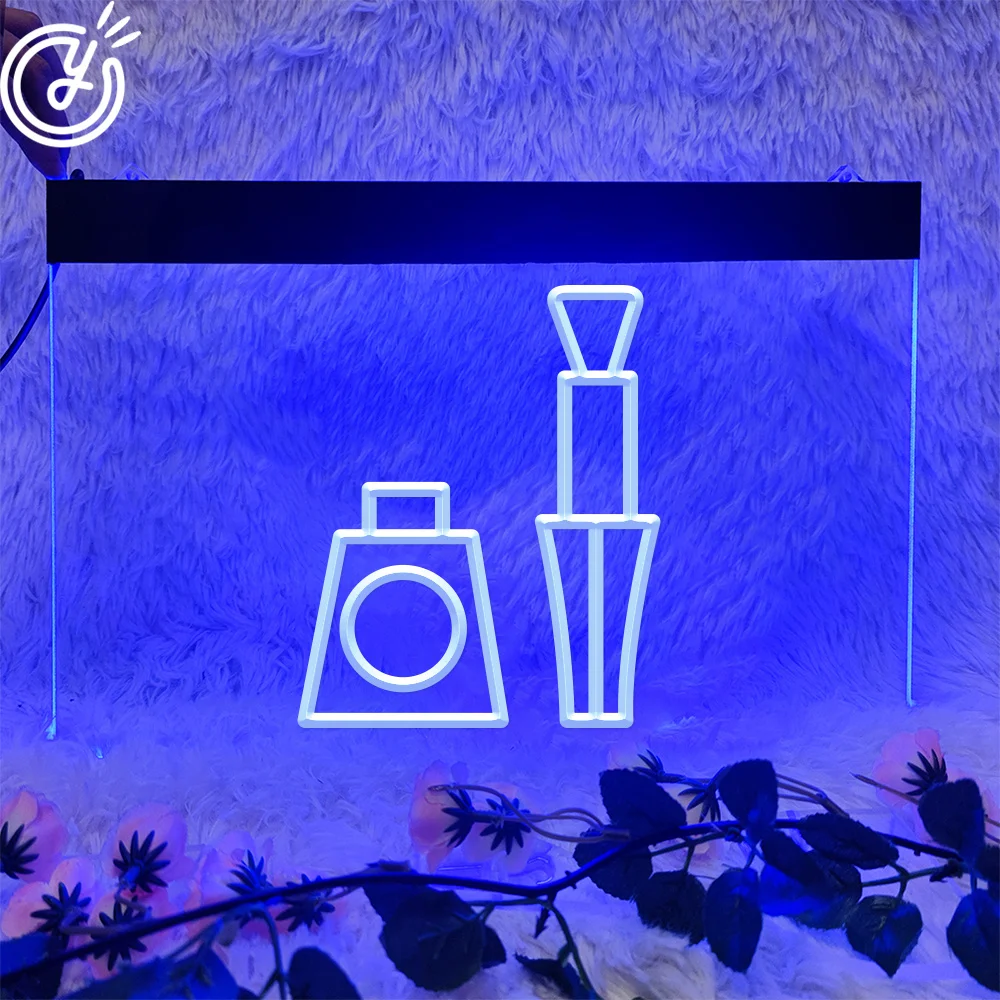 Маникюрный салон 3D резьба неоновая вывеска светодиодная бизнес для салона