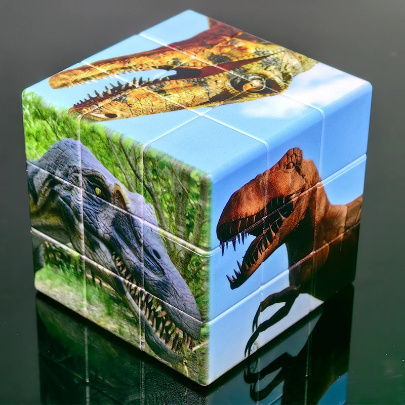

3x3x3 UV Printing Dinosaurs Magic Speed Side Cubo Puzzle Cubes Stickerless Educational Toys For Chiliren