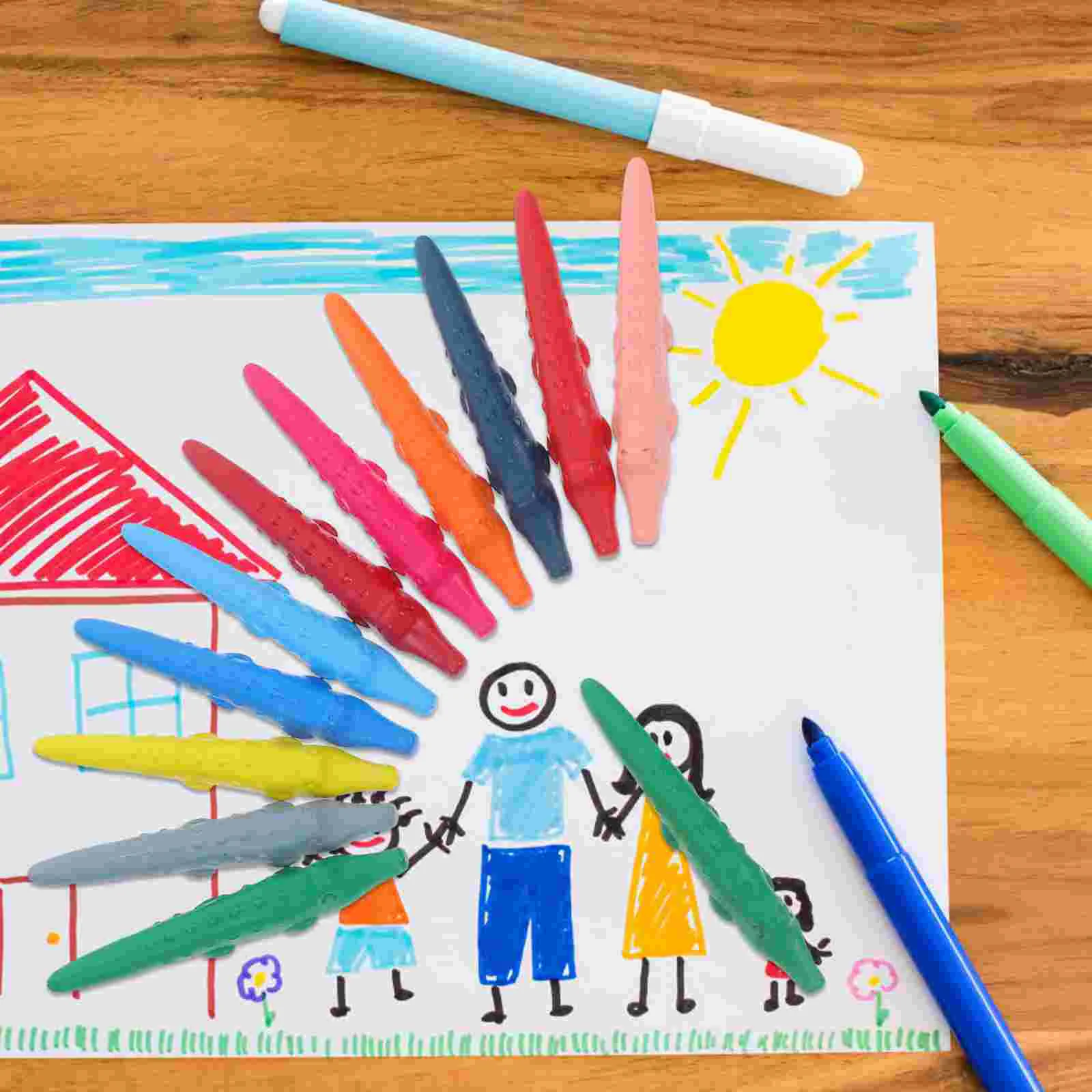 12 шт. окрашенные мелки детские маркеры моющиеся принадлежности для рукоделия