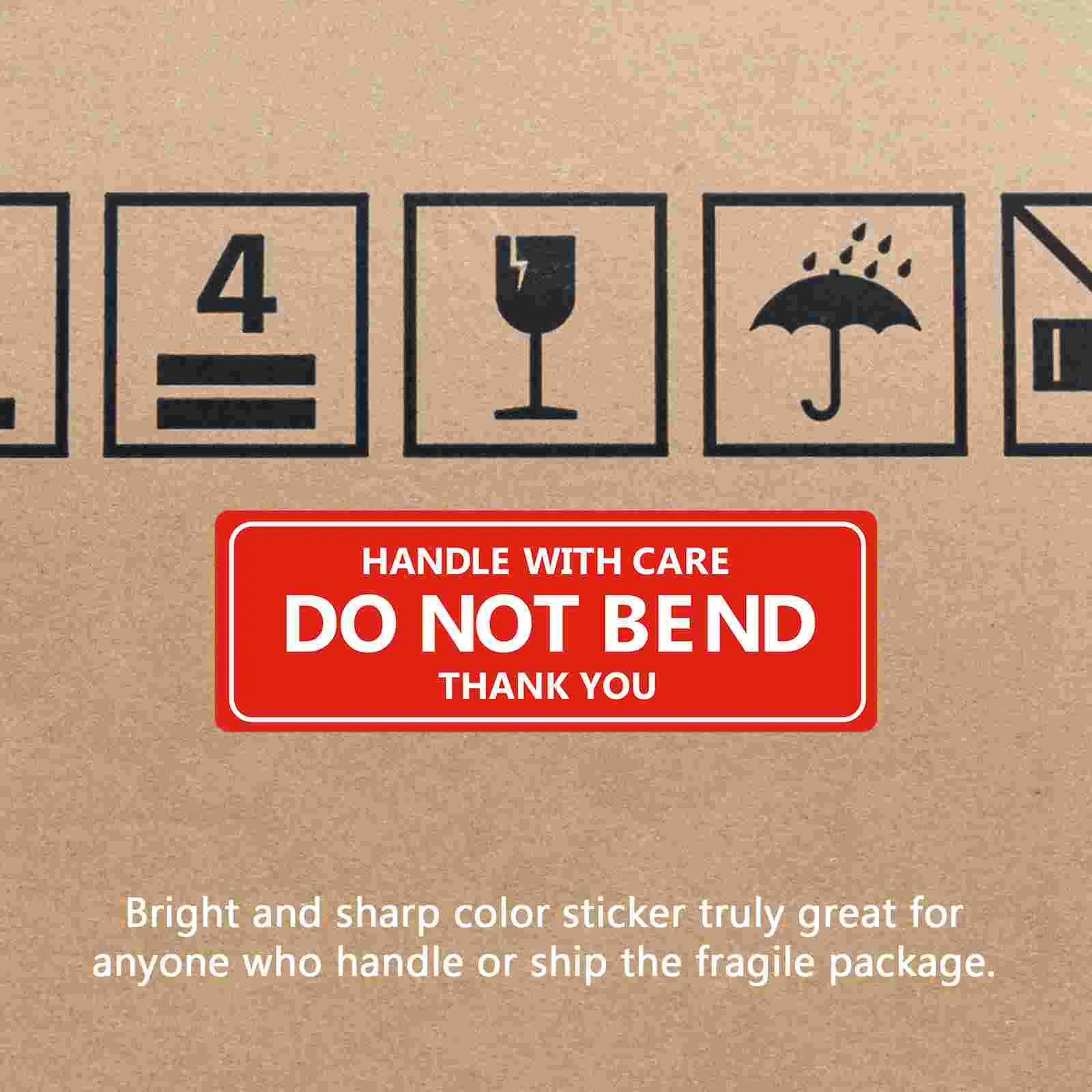 Хрупкие предметы наклейки бумажные клейкие упаковки предупреждающие
