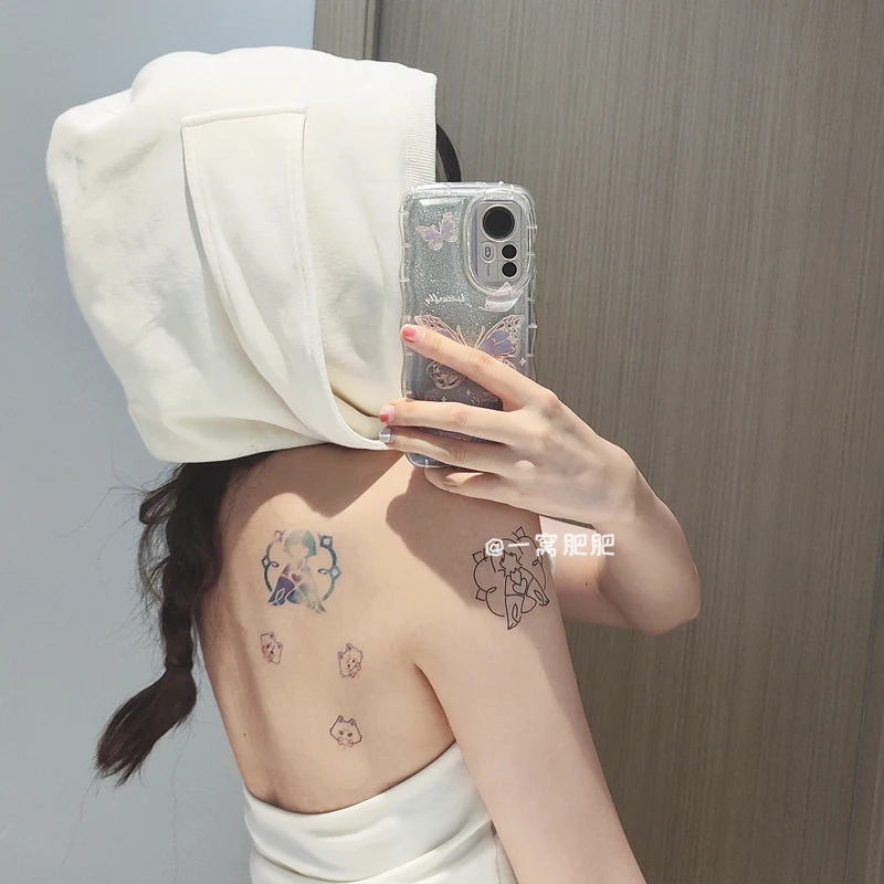 Временная тату-наклейка Genshin Impact Kunikuzushi