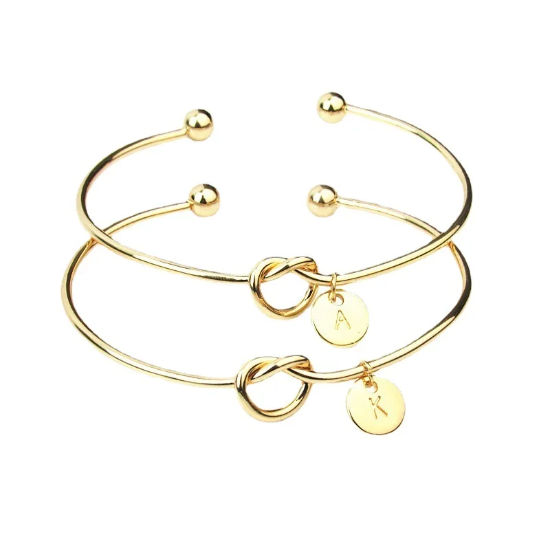 

European and American Knot English Letter Name Personalized Fashion Bridesmaid Love Bracelet