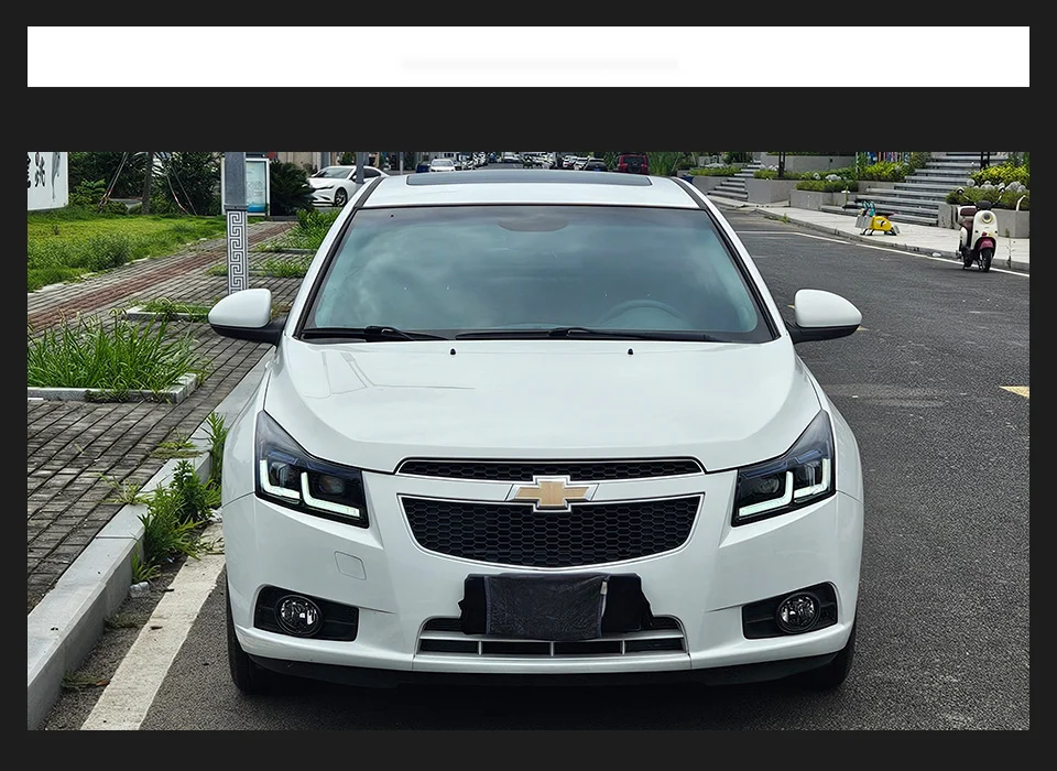 Фото Sewiyolin автомобильные светодиодные фары в сборе для Chevrolet Cruze 2009-2016 противотуманные фары DRL тормозной указатель поворота Plug and Play №4