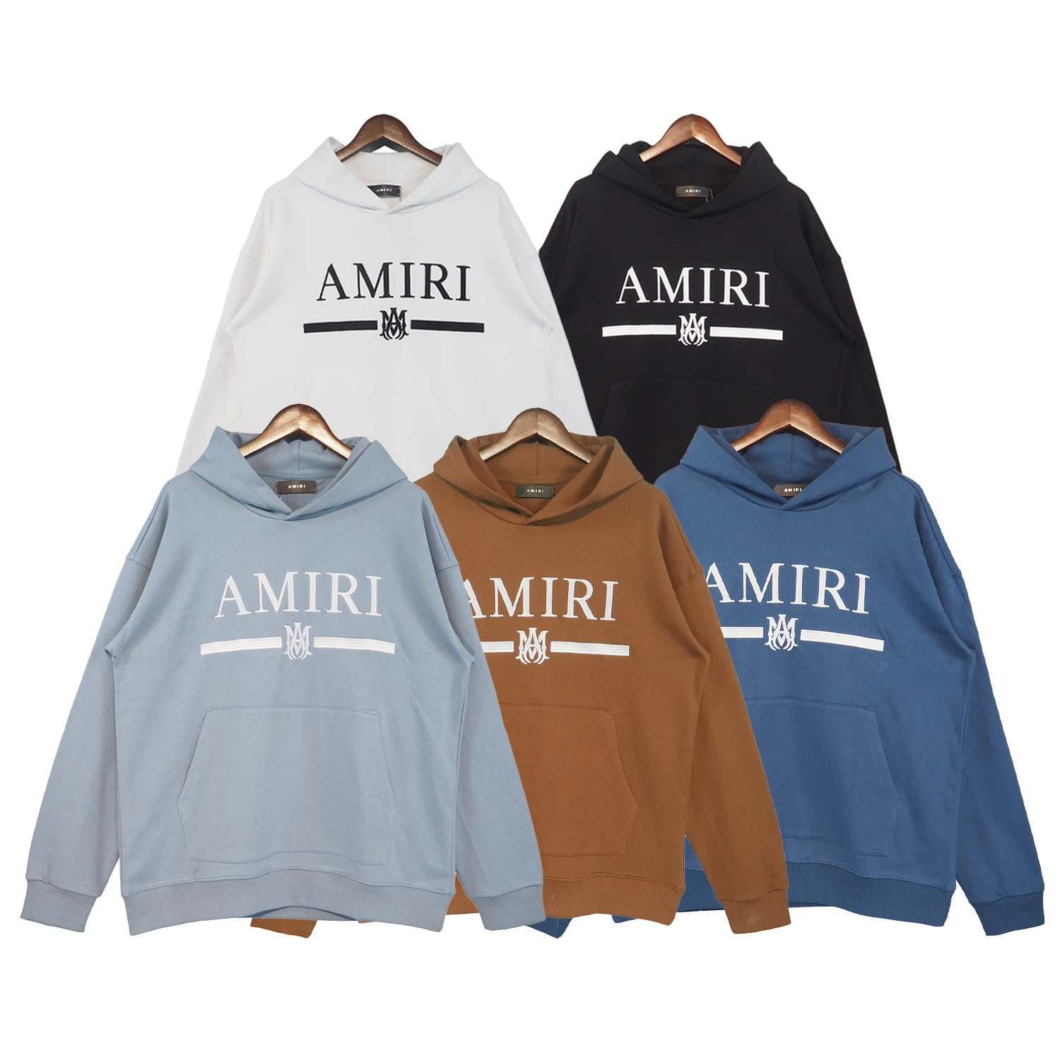 

AMIRI 22SS High Street Popular European And American Street Hip-hop Print Casual Loose Hooded Sweater