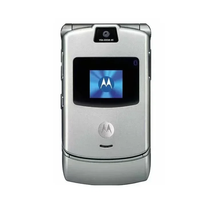 Восстановленный Motorola RAZR V3 90% новый Оригинальный разблокированный