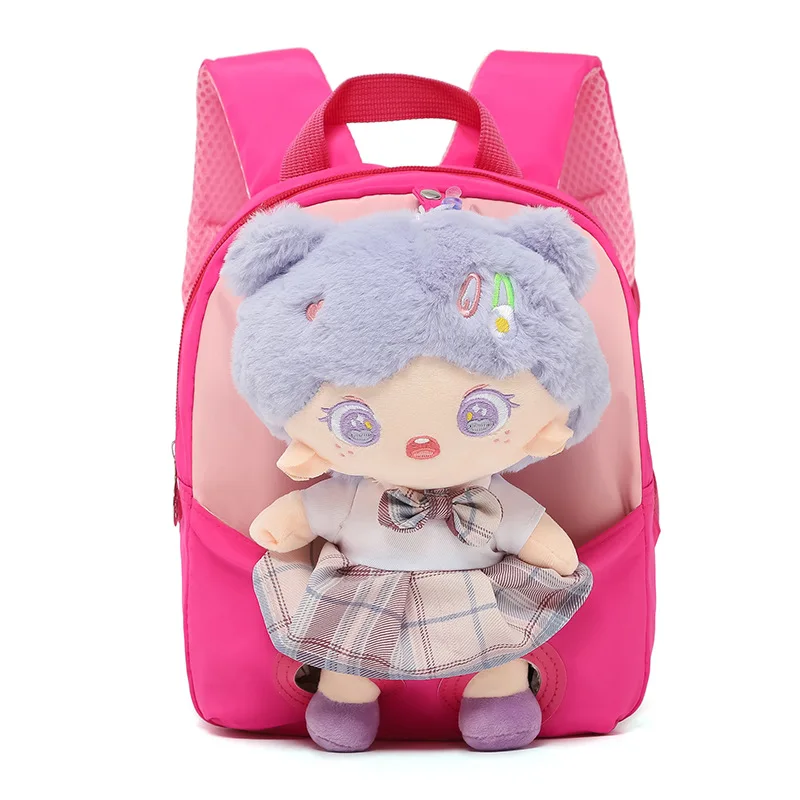 New cartoon doll children's bag cute princess doll girls kindergarten schoolbag lightweight children's backpack school bags