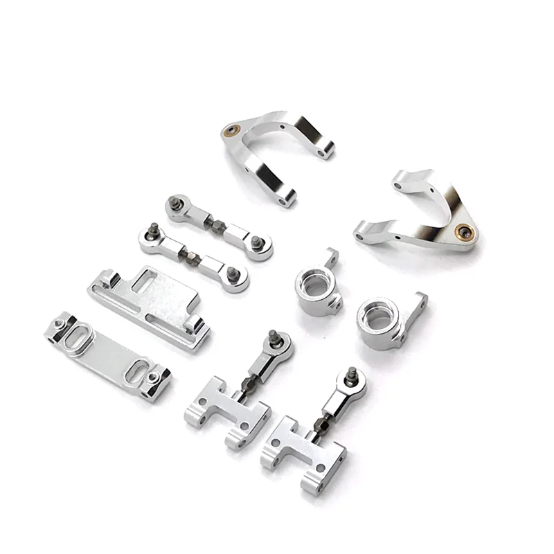 

Upgrade Metal Upper Swing Arm Steering Cup Lower Swing Arm Steering Group 6 Pack For WPL D12 1/10 RC Car Parts