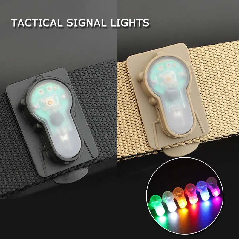 

Tactical Recognition Light Clip-on Signal Light Waterproof Helmet Signal Lights MOLLE Strobe Light for Hunting Airsoft Paintball