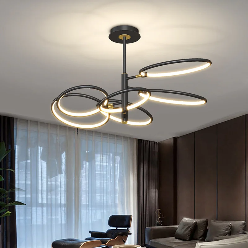 

Черная Подвесная лампа из конопли, современный потолочный подвесной светильник s, подвесной светильник в виде птичьей клетки, люстра, подве...