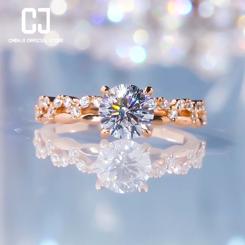 

Винтажное кольцо CHENJI в европейском и американском стиле с 4 зубцами