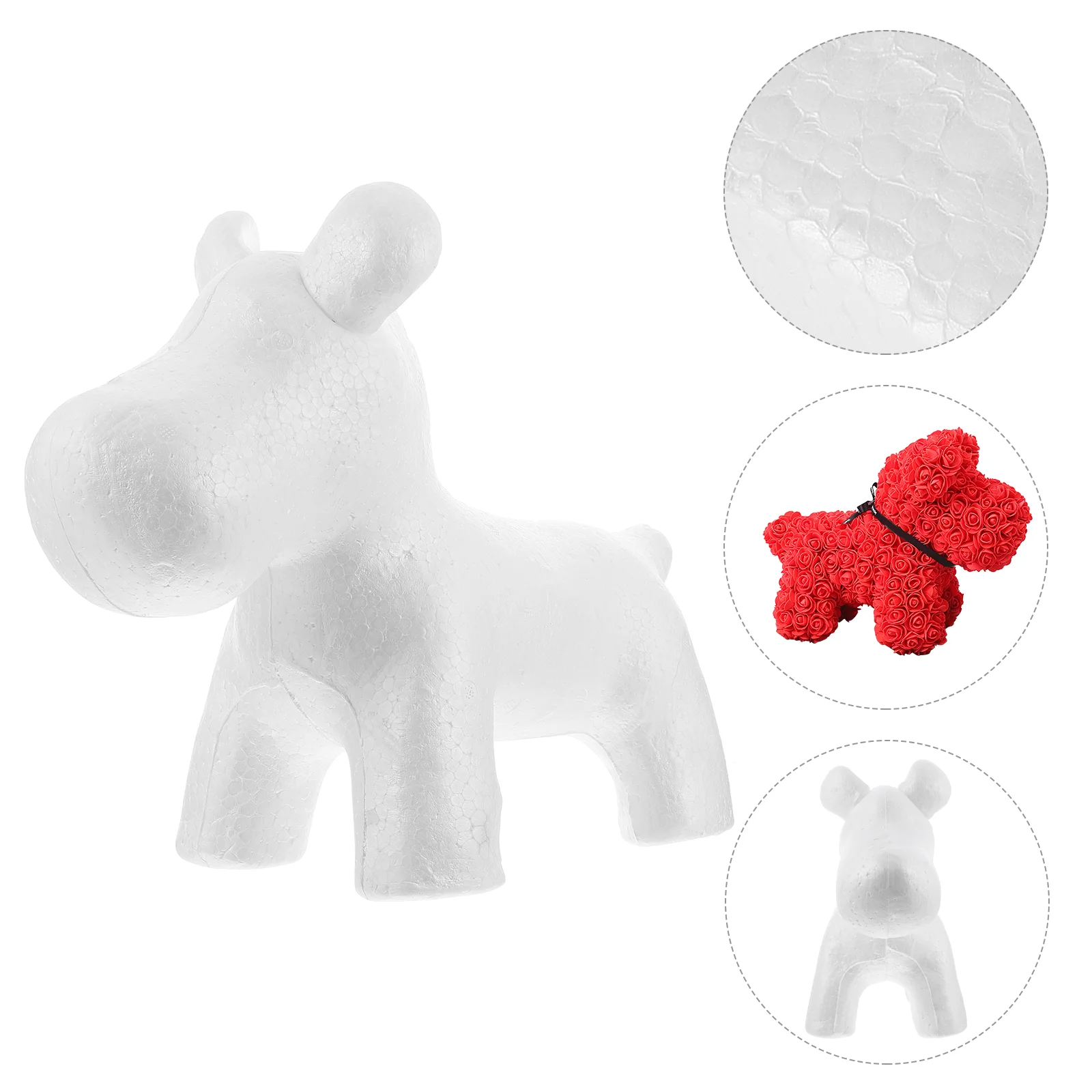 

Foam Polystyrene Dog Craft Christmas Diy White Crafts Figurines Statues Animal Shape Cake Ornament Shapes Figure Dummy Painting