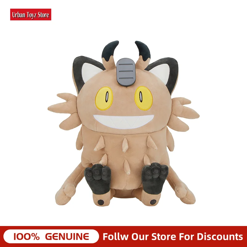 Фото Оригинальный плюшевый брелок Pokemon Meowth, разноцветный, подвеска для сумки, модный декор, стильный коллекционный подарок для взрослых коллекционеров аниме №5