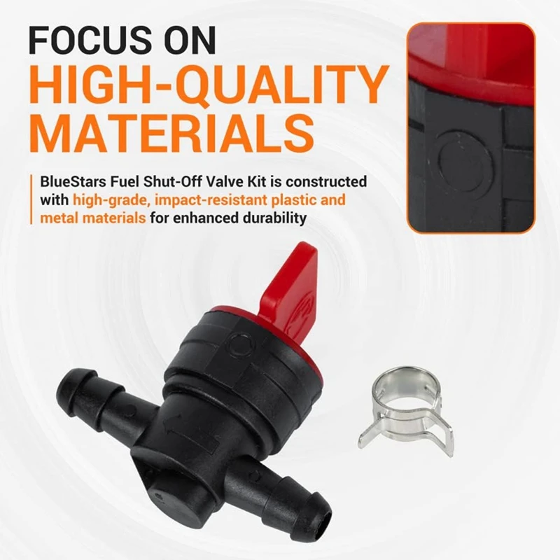 5 шт. 494768 698183 топливный запорный клапан с зажимом для 1/4 дюймовой топливной линии
