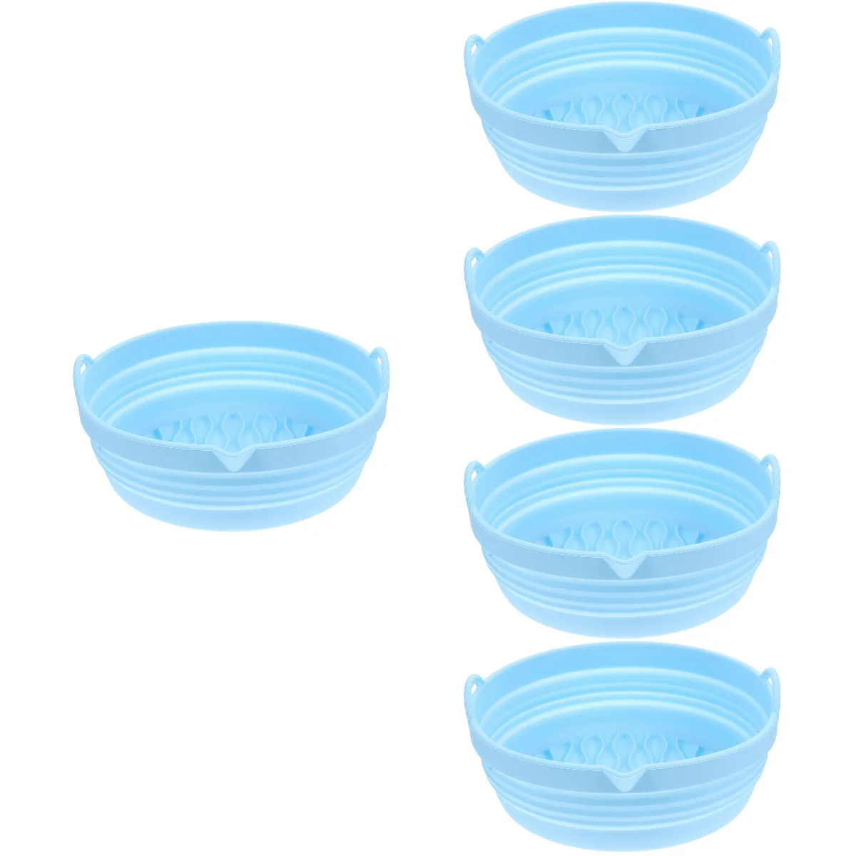 

5x Protector Heat Resistant Airfryer Liner Airfryer Liners Silicone Air Fryer Reusable Liner for Kitchen Air Fryer Home Grill