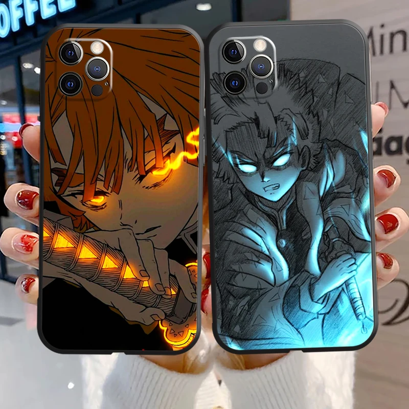 

Demon Slayer Anime Phone Cases For iPhone 11 12 Pro MAX 6S 7 8 Plus XS MAX 12 13 Mini X XR SE 2020 Funda Soft TPU Coque