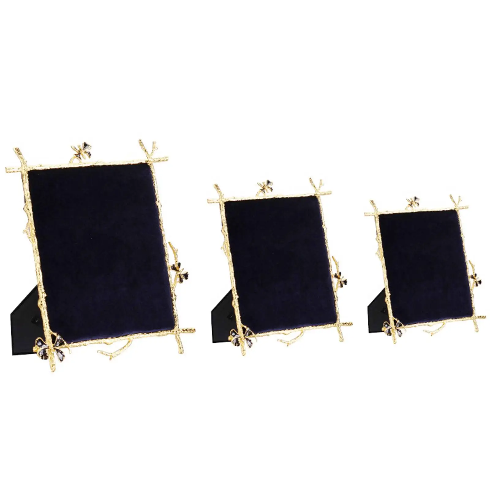 

Metal Velvet Earrings Jewelry Display Stand Tabletop Display Boards Multi Use Lightweight Jewelry Organizer Stand for Decoration