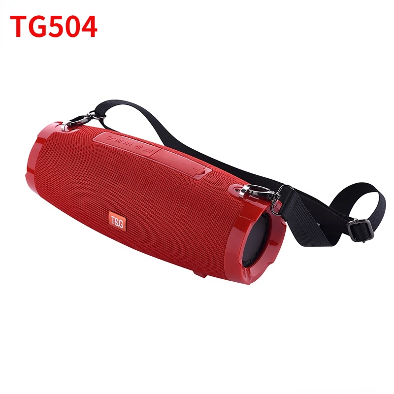

TG504 Wireless Bluetooth Speaker with Strap 360 Stereo Column Music Radio Card Audio Outdoor Portable Subwoofer