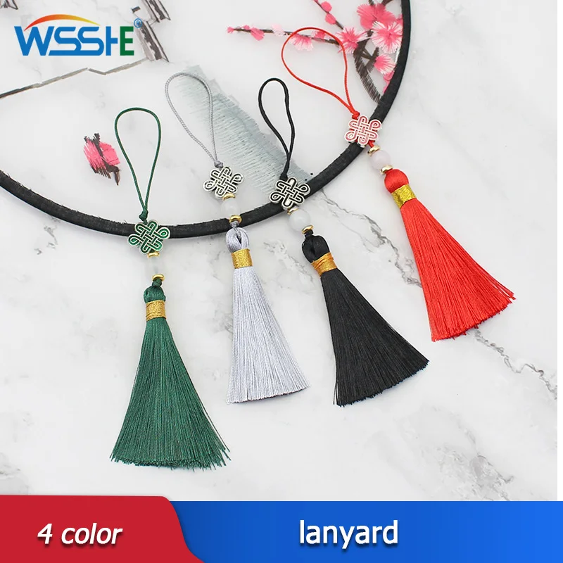 

lanyard Tassels mobile phone straps 4 color Keychain for phone Phone accessories For cards keys keychain id card flash drive