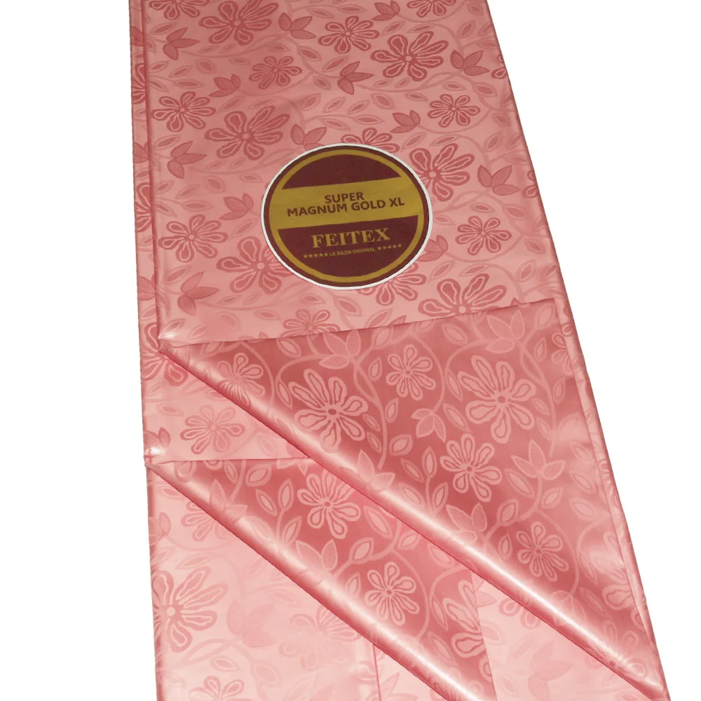 Bazin Riche Original 2024 Морская парча 100% хлопок африканская ткань сияющая после стирки