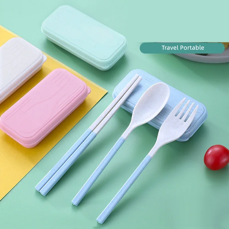 Складная ложка из пшеничной соломы 4 шт