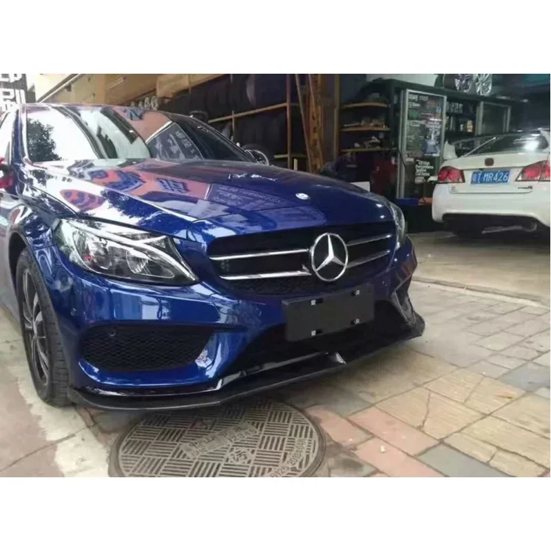 Для Mercedes Benz C Class W205 C200L C180 Sport 2015-2018 из настоящего углеродного волокна передний