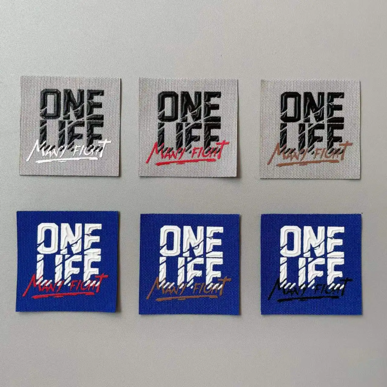 

6Pcs/Lots Mixed Back Glue Labels Various Number Embroidery Hand Made Collar For Diy Knitted Printed Cotton Woven Sew Patches