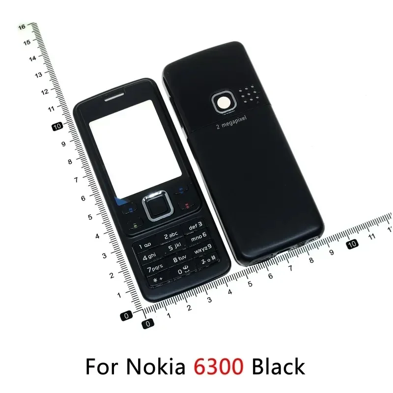 Фото Полный передний корпус с клавиатурой для Nokia 6300 C3 C3-00 C5 C5-00 6303, задняя крышка батареи, корпус. №5