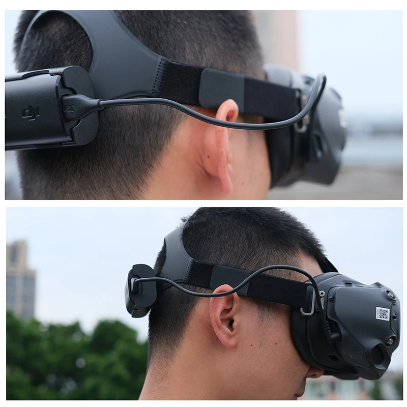 Фото Кабель для зарядки аккумулятора DJI FPV/Avata Drone Goggles V2, 130/30 см, линия питания, аксессуары для подключения аккумулятора №3