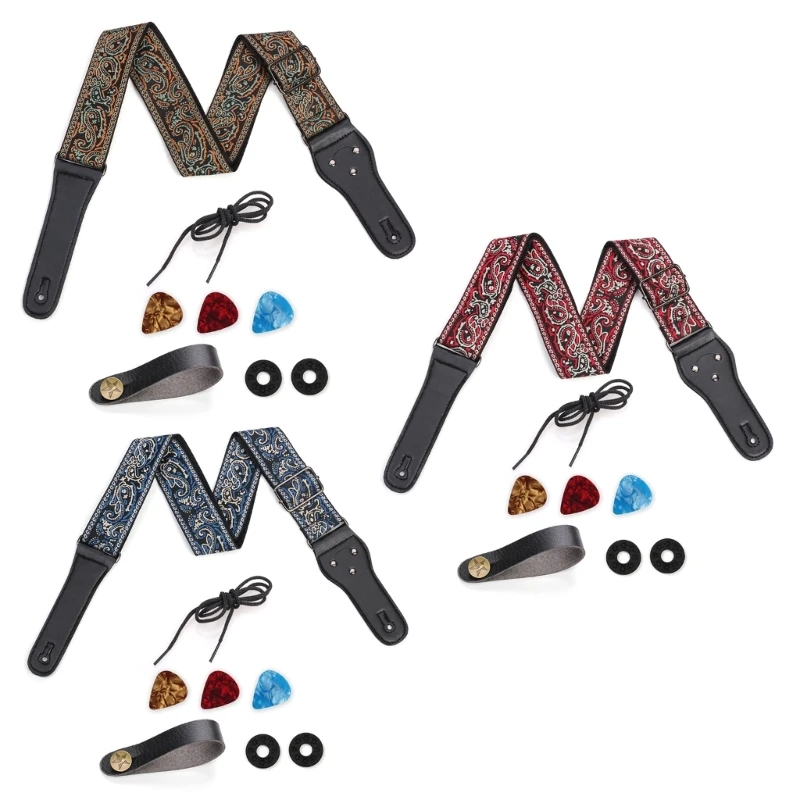 

Универсальный ремень для гитары с вышивкой B36F