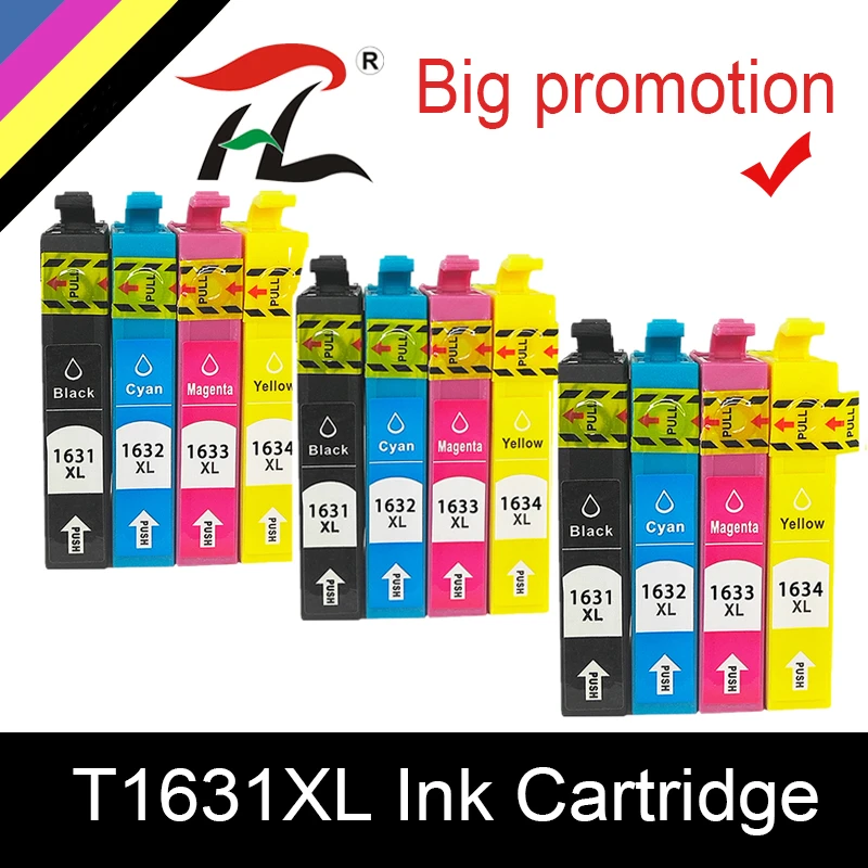 Совместимый с HTL картридж для Epson 16XL T1631 1632 чернильный WF 2650 задняя фотография |