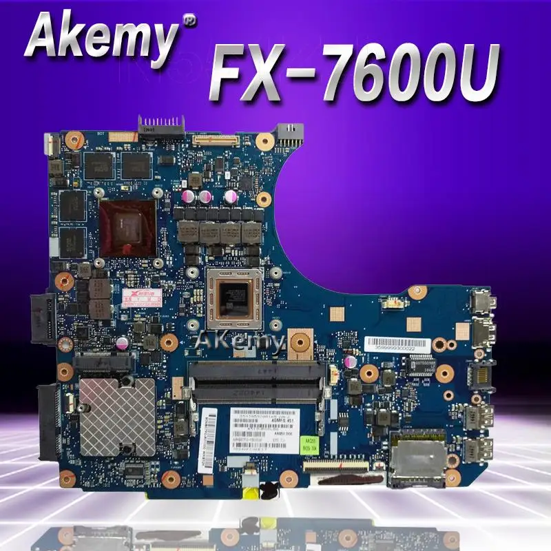 

Akemy N551ZU FX-7600 CPU Motherboard REV 2.0 For Asus N551Z N551ZU Laptop motherboard Mainboard N551ZU Motherboard 100%Tested