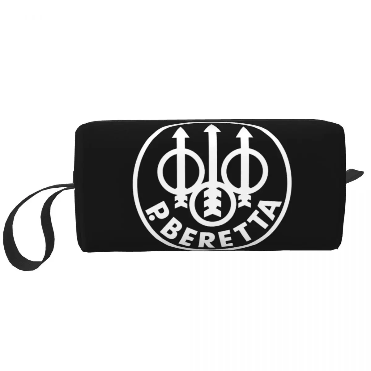 

Military Fan Berettas Gun Logo Toiletry Bag for Women Makeup Cosmetic Organizer Ladies Beauty Storage Bags Dopp Kit Case Box