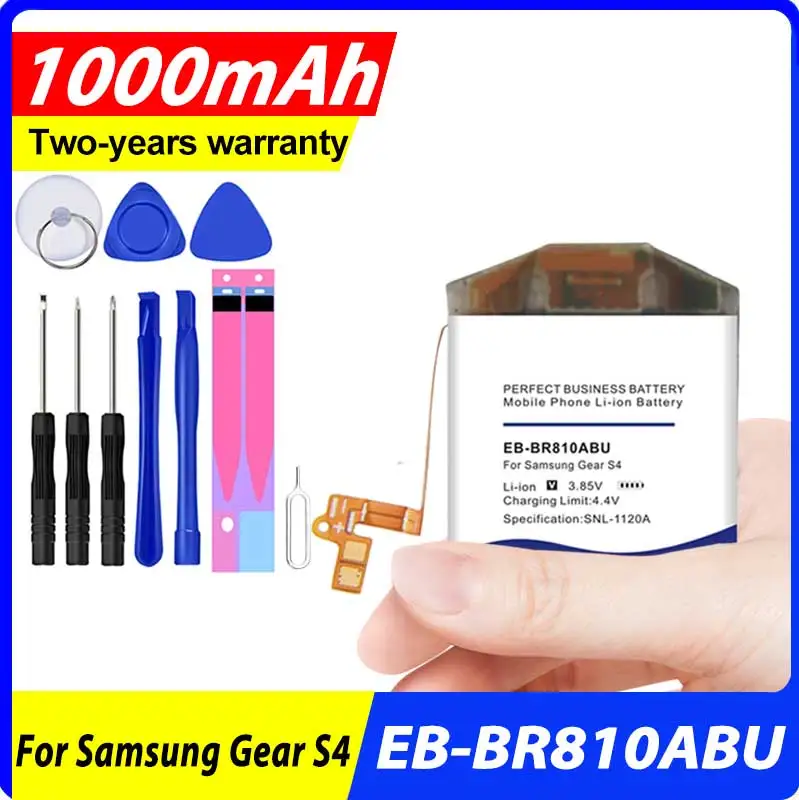 

100% оригинальная новинка 1000 мАч запасная деталь аккумулятор для SAMSUNG GALAXY S4 Watch 42 мм телефон SM-R815