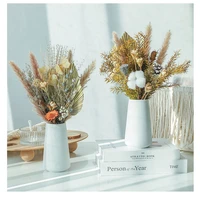 eucalyptus leaf cotton lover grass real natural dried flower bouquet diy reed light luxury living bed room decoration ins wind