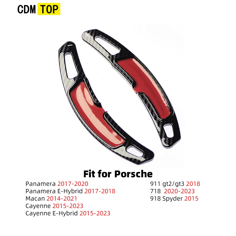 

Автомобильное рулевое колесо для Porsche Panamera Macan Cayenne Carrera 911 718 991 Spyder 918 Cayman, удлиненные переключатели передач