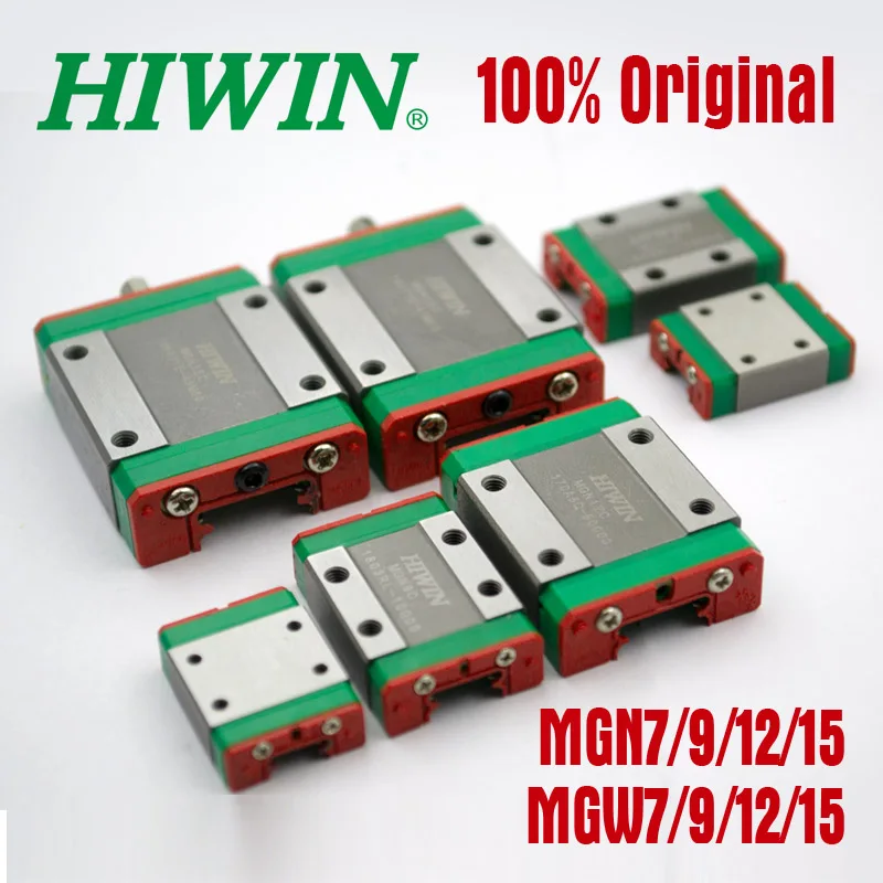 Оригинальная мини-линейная направляющая каретка Hiwin MGN7C MGN9C MGN12C MGN15C MGN7H MGN9H MGN12H300 350