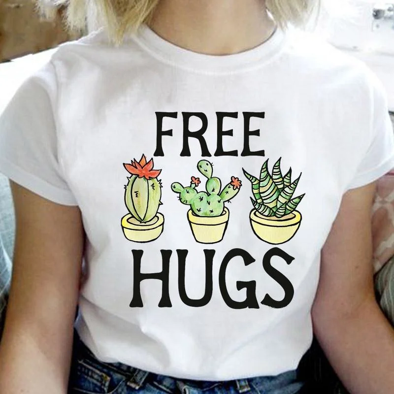 

T-shirt Women Short Sleeve 90s Style Cartoon T Shirt Ladies Tee Top