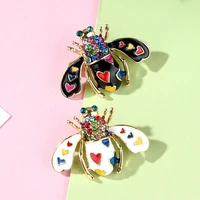 exquisite little bee enamel brooch girls clothing shirt collar pin accessories brooches