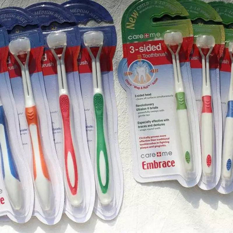 

NEW2023 Portable Replaceable Brush Head Three-sided Toothbrush Adult Children's Toothbrush Paper Card hardcover Toothbrush