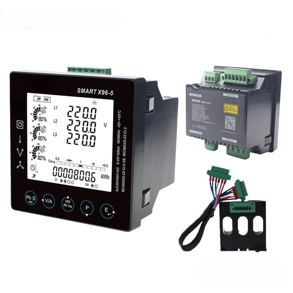 Умные трехфазные многофункциональные 85 электрических параметров измеренные 2 ~