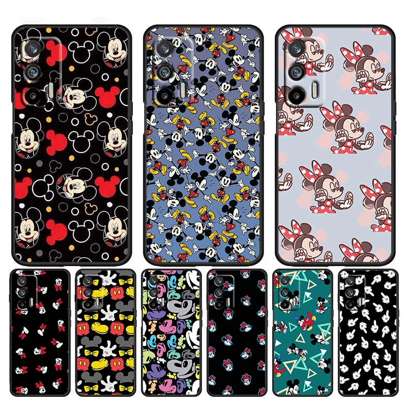 

Disney Cute Minnie For OPPO Reno 9 8 7Z 6 5 4Z 2Z Lite Pro SE Neo 4G 5G Silicone Soft Black Phone Case