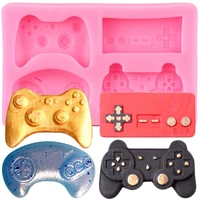 diy silicone molds controller gamepad mold baby party cupcake topper fondant cake decorating tools candy clay chocolate moulds