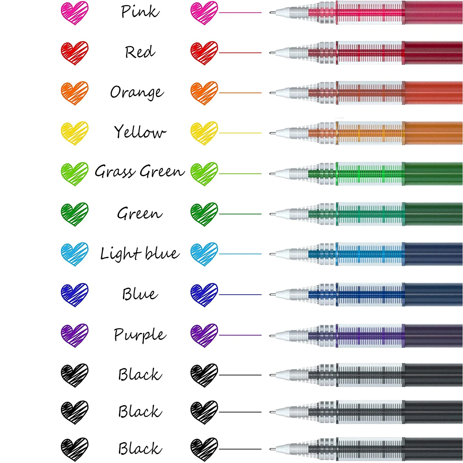 

Liquid Ink Rollerball Pens,12 Vintage Colors Quick Drying 0.5mm Extra Fine Point Long Lasting for Writing Journaling Taking Note