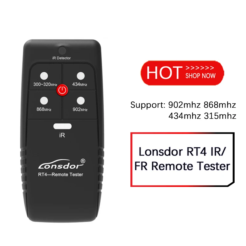 

CNP127 Lonsdor новый продукт RT4 ИК/FR дистанционный тестер с поддержкой 902 МГц 868 МГц 434 МГц 315 МГц