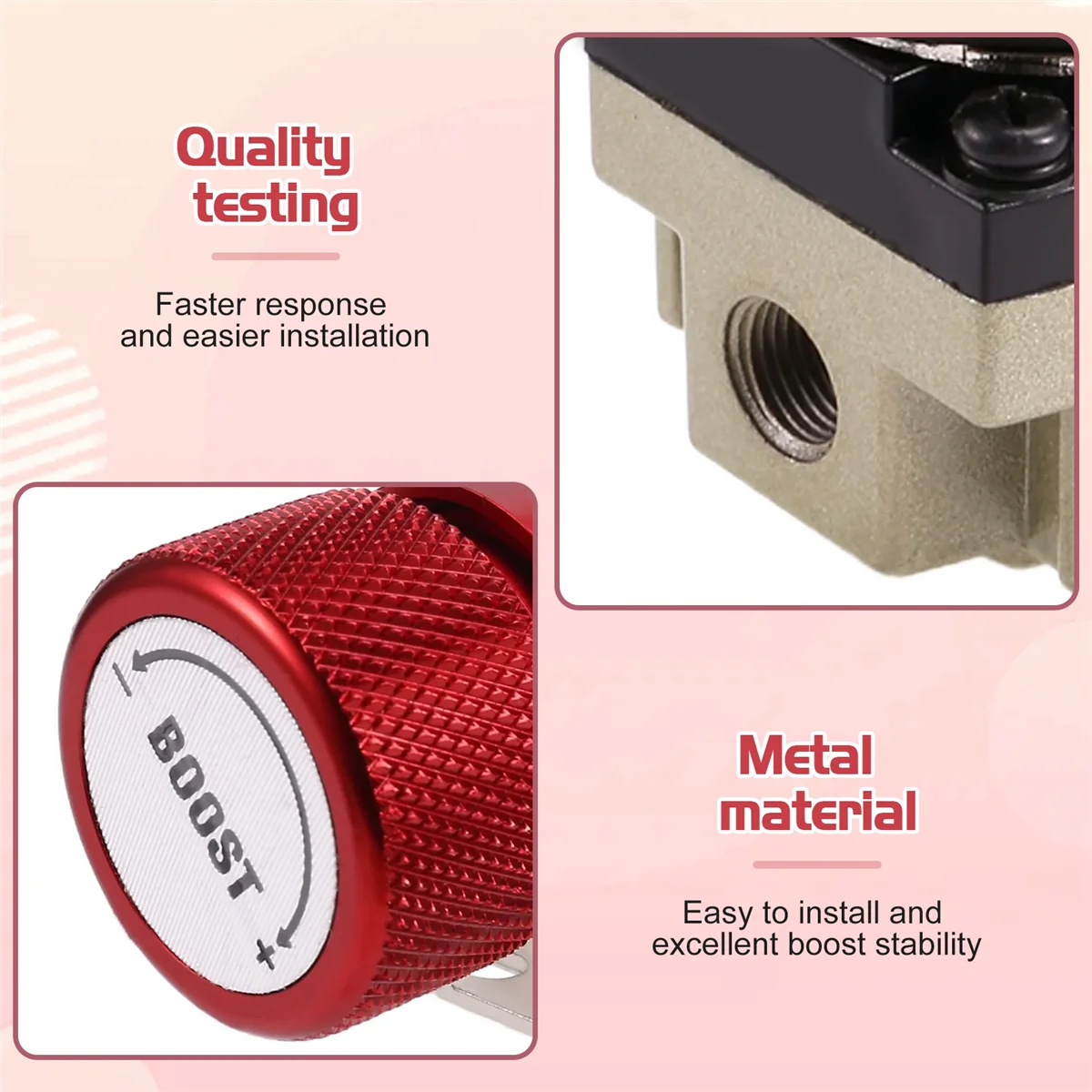 Универсальный ручной контроллер наддува Turbo с манометром 1-150 PSI SR20DET красный