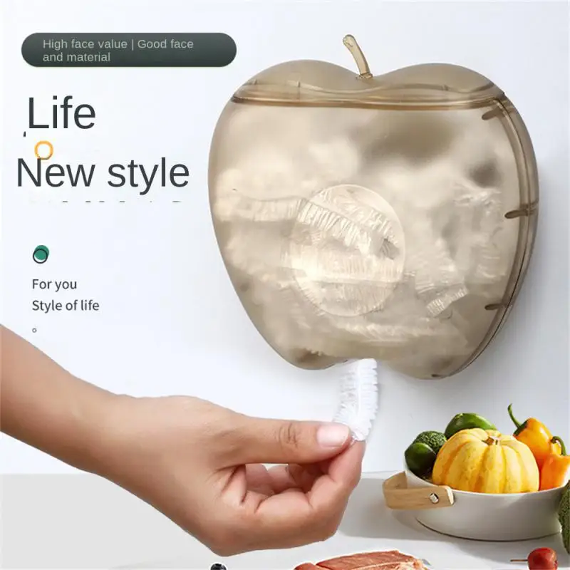 

Fresh-Film Cover Storage Box Wall-Mounted Non-Perforated Extraction Type Large-Capacity Fresh-Keeping Bag Bath Cap Sorting Box