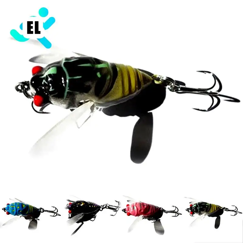 

Цикада 1 шт., 40 мм/6,4 г, искусственная рыболовная приманка, тройные Крючки с зазубринами, искусственная рыболовная приманка