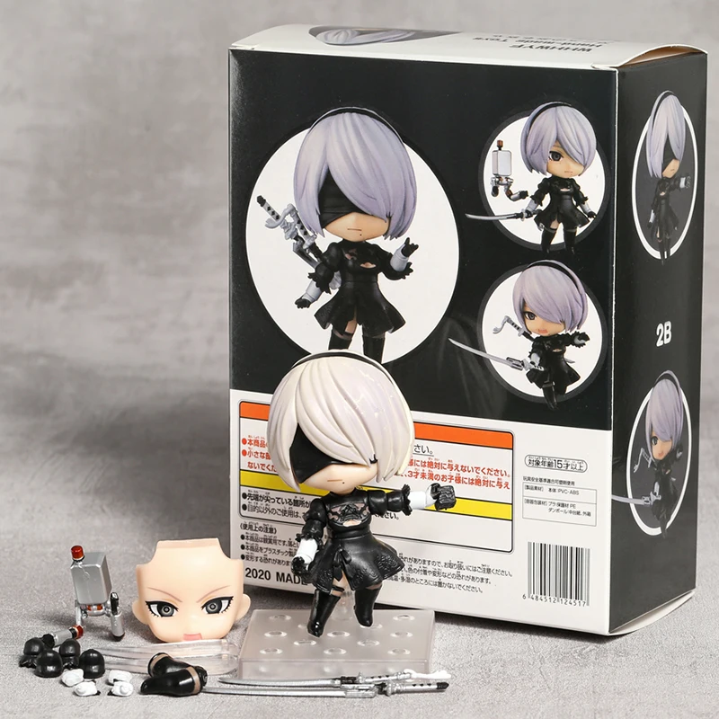 

1475 NieR:Automata 2B Anime Figure YoRHa No.2 Type B Action Figure NieR Automata 2B Figurine Collection Model Doll Toys 10cm