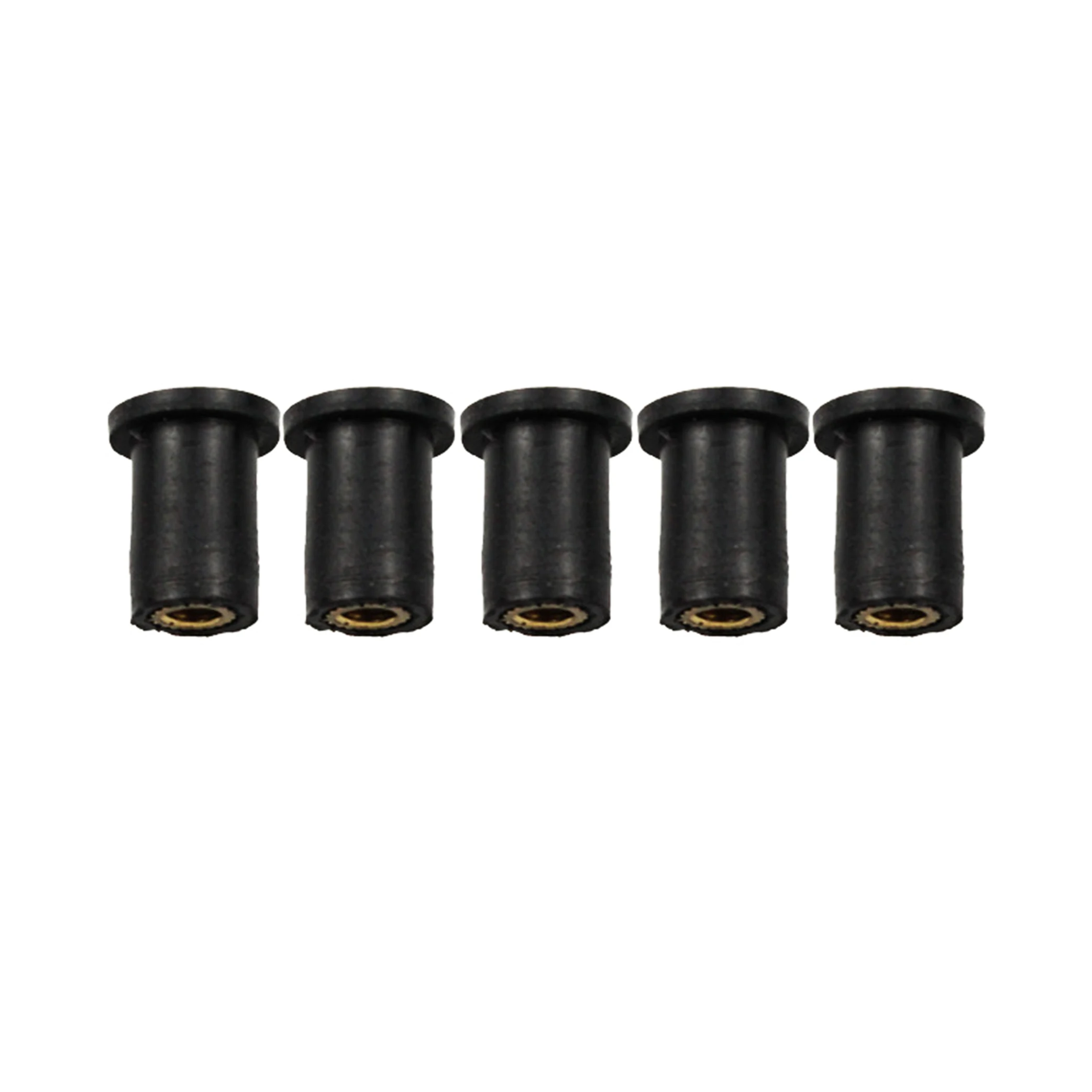 10pcs Motorcycle M4 M5 M6 Metric Rubber Well Nuts Windscreen Fairing Cowl Anodized Aluminum Moto Screws Bolts Accessories - купить по